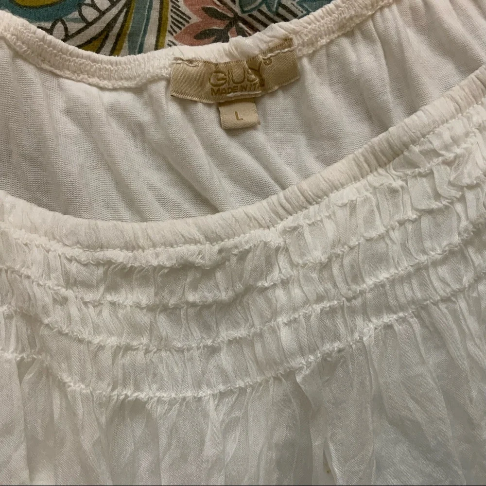 Giusy Women’s White Silk Shirt large - Picture 3 of 5